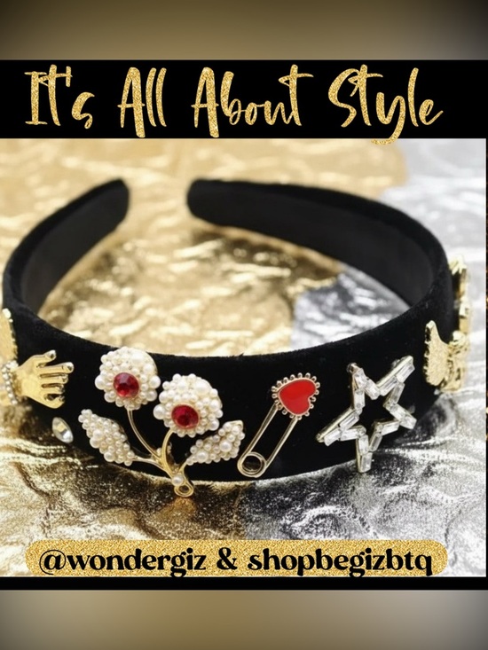 Unique & Stylish “Dolce Gabbana Style” Glamorous Headband PRICE FIRM main image 4